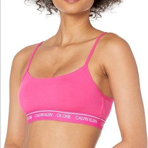 CALVIN KLEIN ck one unlined BRALETTE